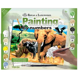 Royal & Langnickel PJL9 PJL9-Malen nach Zahlen, Afrikanische Tiere, standart