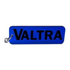 Valtra Trecker Traktor Schlüsselanhänger Emblem in Blau/Schwarz