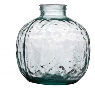 NATURAL LIVING VASE Louise 15L AUS RECYCELTEM Glas Durchmesser 32CM X H35CM