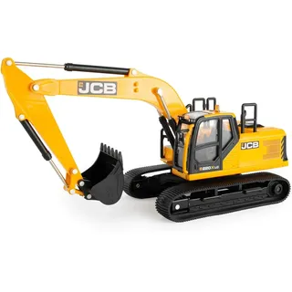 BRITAINS 43211 220X LC Kettenbagger, Britains Schiebe Spielzeug aus hochwertigem Material im Maßstab 1:32, interaktives Push Toys Spielzeug ab 3 Jahren, für Fans von originalgetreuen Nachbildungen