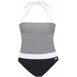 LASCANA Badeanzug Damen schwarz-weiß Gr.38 Cup A/B