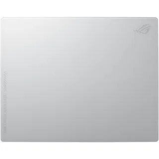 ASUS ROG Moonstone Ace L Glas-Gaming-Mauspad, Ultra-Glatte Oberfläche, Geräuschreduzierendes Design, 9H gehärtetes Glas, Stoß- und Kratzfest, Anti-Rutsch-Silikonbasis, 500 x 400 mm, Moonlight White