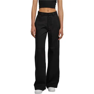 URBAN CLASSICS Damen Hose Ladies Straight Leg Workwear Pants Black 31