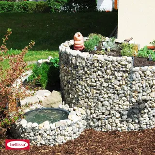 bellissa 95600 Kräuterspirale 200x150 cm Gabione Kräuterschnecke Hochbeet