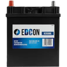 EDCON DC35300L Autobatterie 12V – 35Ah – 300A – Starterbatterie – Bleisäure Ca/Ca Technologie