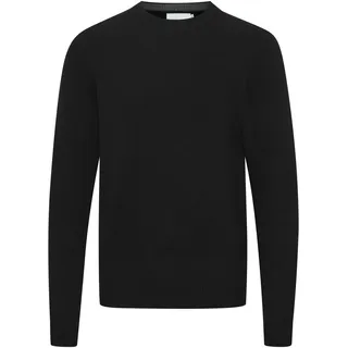 Strickfleece-Pullover CASUAL FRIDAY "Strickpullover CFKarl", Herren, Gr. XXL, schwarz (anthrazit schwarz), Obermaterial: 80% Wolle WO. 20% Polyamid PA., Pullover Strickfleece-Pullover