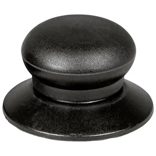 Krüger Deckelknopf Aluminium, Schwarz