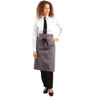 Whites Chefs Clothing B158 Standard Bistroschürze, Grau