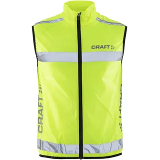 Craft Visibility Vest Unisex mit Reißverschluss, Fahrradweste, Laufweste, Reflektierend