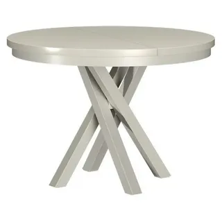 Masseno Ausziehbar Esstisch ALICANTE 100 - 140 cm x 100 cm Rund Tisch für Wohnzimmer, Küche, Kaschmir