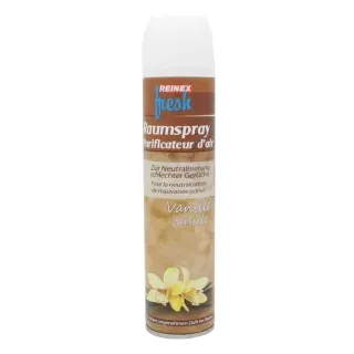 Reinex fresh Raumspray, Geruchsneutralisator, Vanille, Lufterfrischer zur Neutralisierung schlechter Gerüche, 300 ml - Dose, Vanille