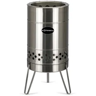 Petromax Feuertonne Ø 45 cm Edelstahl silber