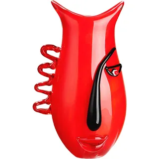 GILDE GLAS art "Red Vase", aus Glas, Höhe ca. 33 cm,