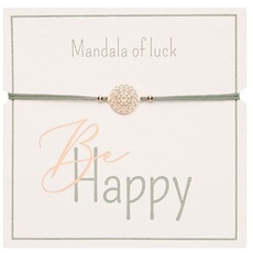 Bild von Armband - 'Be Happy' - rosévergoldet - Mandala des Glücks