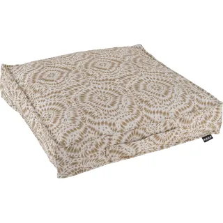 H.O.C.K. Palettenkissen »Badu Batik Steel Outdoor«, Matratzenkissen, beige