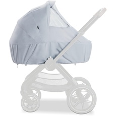 Hauck Walk N Care Regenschutz für Kinderwagen und Babywanne – Universal-Kinderwagen mit Fenster, verstellbar und faltbar – Grau
