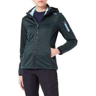 CMP - Melange-Softshelljacke für Damen mit abnehmbarer Kapuze, Eden Mel., D40