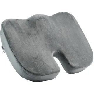 Egret Sitzkissen für Bürostühle, Memory Foam Steißbein-Kissenpads gegen Schmerzen, Sitzkissen für Ischias-Linderung, Autositzkissen, Unterstützung der richtigen Sitzhaltung (Grau)