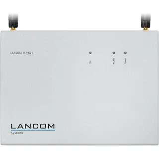 LANCOM IAP-821, 2,4 GHz, 5 GHz, 867 Mbit/s, 802.1x RADIUS, AES, EAP-AKA, EAP-FAST, EAP-MD5, EAP-PEAP, EAP-SIM, EAP-TLS, EAP-TTLS, HTTPS,..., 10,100,1000 Mbit/s - Grau, Weiß