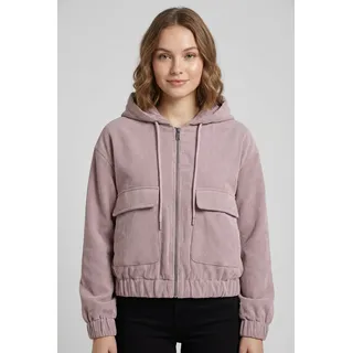 Cordjacke ONLY "ONLSUVA CORDUROY PAD SHORT JACKET CC OTW", Damen, Gr. S, rosa (burnished lila), Cord, Obermaterial: 92% Polyester, 8% Nylon, unifarben, regular fit, Jacken Cordjacke, Materialmix