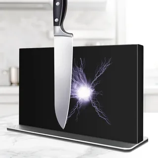 Messerblock Magnetisch Messerblock Magnetischer ohne Messer, Doppelseitiger Starker Magnetischer Messerhalter aus 304 Edelstahl, Universal Küchenmesser Magnet Knife Holder für eine aufgeräumte Küche