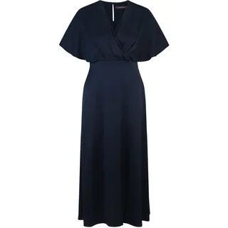 Cocktailkleid VERA MONT "Cocktailkleid mit ausgestelltem Rock", Damen, Gr. 36, EURO, blau (night sky), Obermaterial: 98% Polyester PES. 2% Elasthan EL., Kleider Cocktailkleid