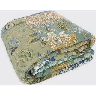 Famanu Vintage Patchwork Sprei - Gewatteertes, Wendbares Design - 150x200 cm - Bunt