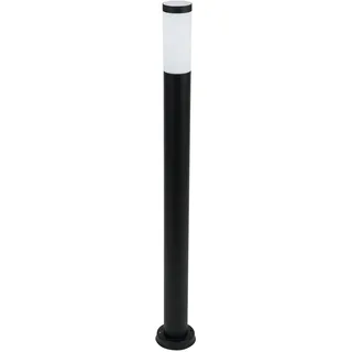 Heitronic Außenstandleuchte Edelstahl 105,0 cm E27 IP44 schwarz