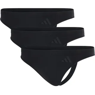adidas Sportswear String "Sport Active Seamless" 3er Pack, nahtlos, elastisch, weich, bequem, Multipack, 000, schwarz