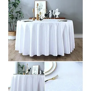 Famanu Tischdecke Jacquard 180 cm - für Hotels, Veranstaltungen und Konferenzen