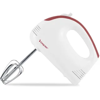 BEPER P102SBA110 Elektrischer Schneebesen 200W, 5 Geschwindigkeiten, Edelstahl-Schneebesen, Abnehmbar und leicht zu reinigen