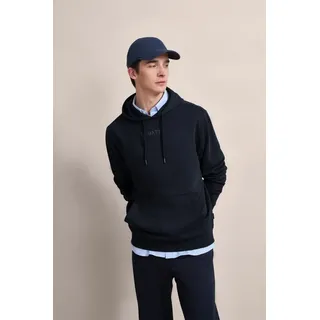 Bugatti Sweatshirt mit 3-D-Print Marine XL