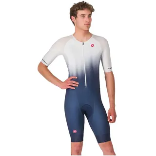 Castelli Core Kurzarm-trisuit - Belgian Blue / White - 3XL