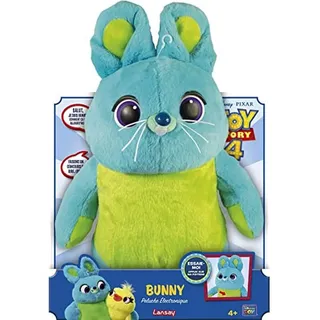 Lansay - Toy Story 4 – Elektronisches Plüschtier Bunny 40 cm – interaktives Plüschtier mit Geräuschen – funktioniert mit 2 LR06-Batterien im Lieferumfang enthalten – offizielles Disney Pixar