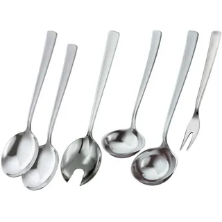 Rösle Vorlege-Set VS 600 6tlg. Edelstahl Silber/Weiß
