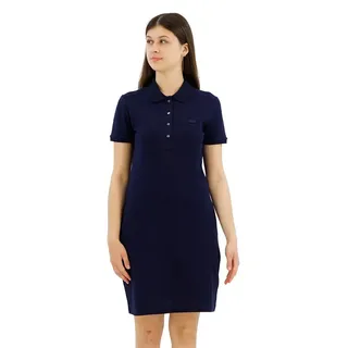 Lacoste Stretch Cotton Pique Kurzes Kleid - Marine - 44