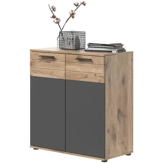 inn.furn Tomaso 80 x 87 cm Eiche / Grau