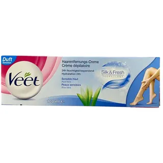 3x Veet Haarentfernungscreme Silky Fresh sensible Haut 100ml Neu (656)