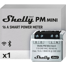 Bild von PM Mini Gen3, 1-Kanal, Unterputz, Strom-/Energiemesser (Shelly_PM_Mini_G3)
