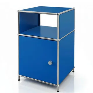 Floordirekt Standregal , Blau , Metall , 40x65x40 cm , stehend , Wohnzimmer, Regale, Bücherregale