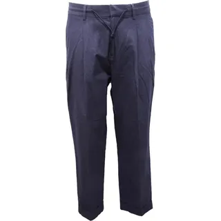 9517AL pantalone uomo SCOTCH & SODA LOOSE CROPPED FIT man trousers - Blau
