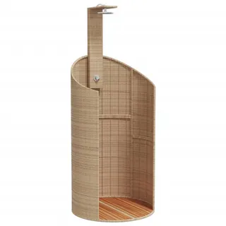 vidaXL Gartendusche Beige 100x100 cm