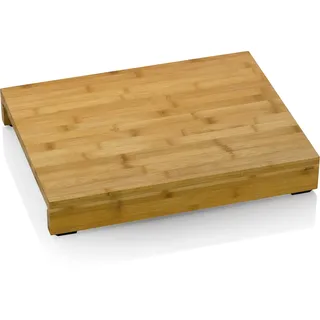 Kela Schneidebrett Kenina, Bambus, hellbraun, mit 3 integrierten Edelstahlbehälter in 2 Größen, 12553