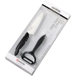 Kyocera Starter-Set Küchenmesser 2-tlg. Keramik Schwarz