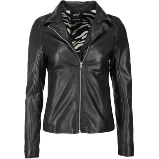 Lederjacke MAZE "Lederjacke 42020112", Damen, Gr. XL, schwarz, Obermaterial: 100% Lammleder LEL. Futter: 100% Polyester PES., Jacken Lederjacke