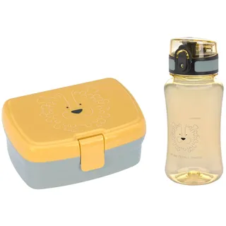 Lässig Brotdose & Trinkflasche Set - Lunch Set mit Lunchbox und Trinkflasche (460 ml)/About Friends Lion