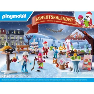 Playmobil Adventskalender für Kinder Ausflug auf den Weihnachtsmarkt 2024 71472