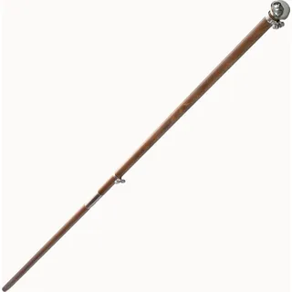 Büromast aus Holz, silberfarben