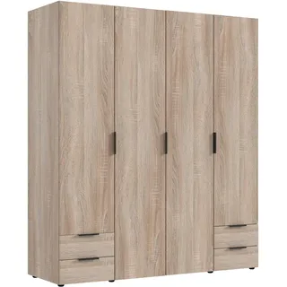 WIMEX Kleiderschrank Modena 160 x 185 x 54 cm Braun/Beige