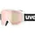 kontrastverstärkende Skibrille mit Anti-Fog-Beschichtung im kantigen Retro-Design für Damen und Herren white matt/rose-green one size